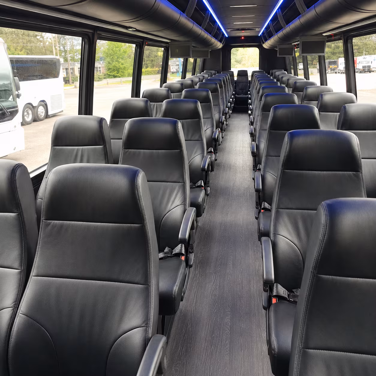 Norfolk Airport Shuttle & Transportation party bus interior