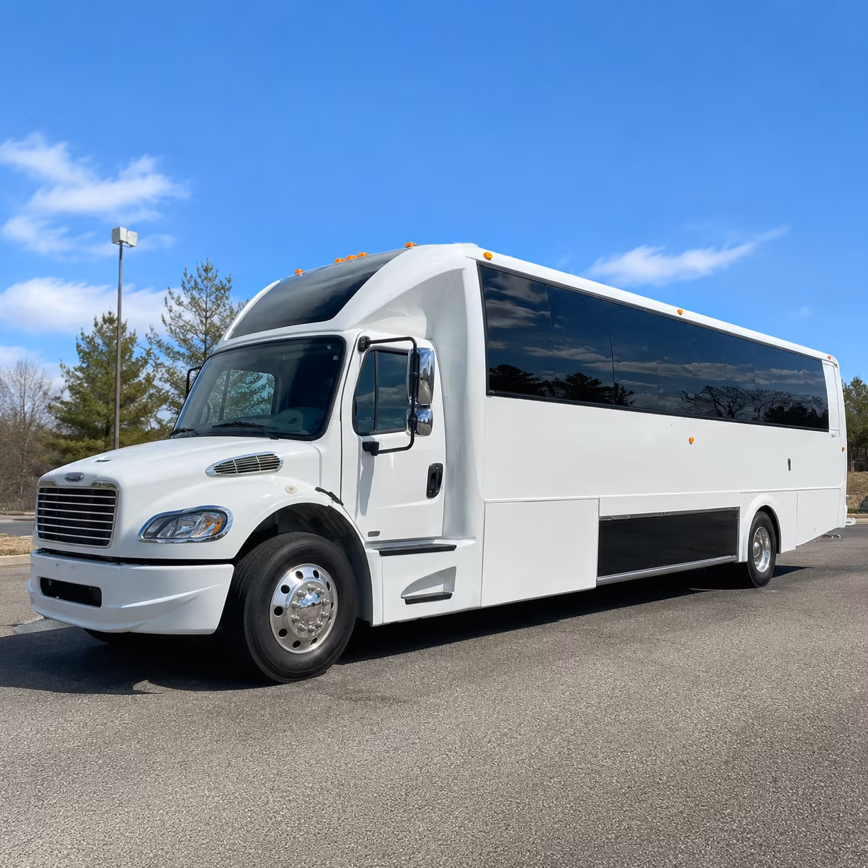 Norfolk Private Event Transportation party bus exterior