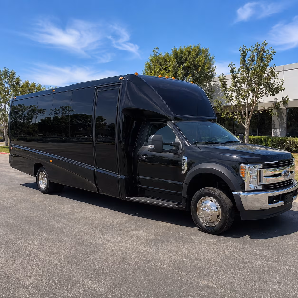 Norfolk Private Event Transportation party bus exterior