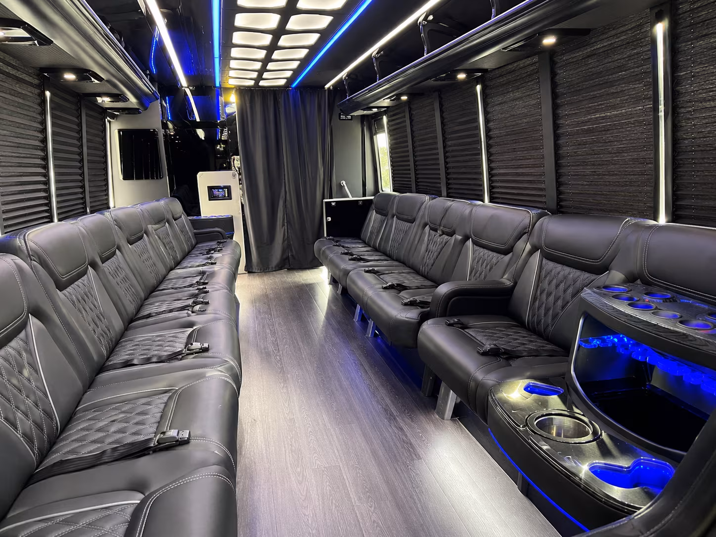 Norfolk Private Event Transportation party bus exterior