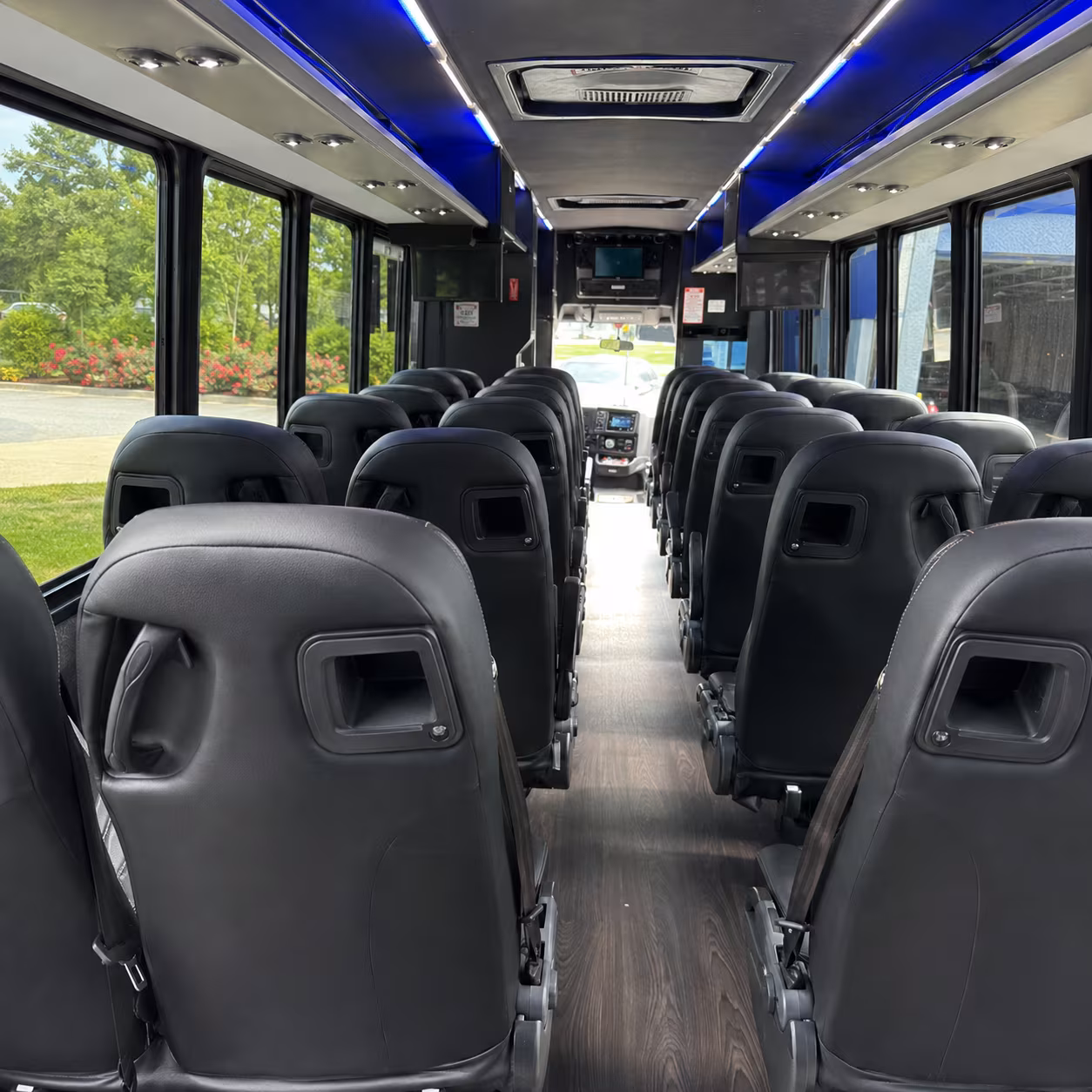Norfolk School Event Transportation party bus exterior