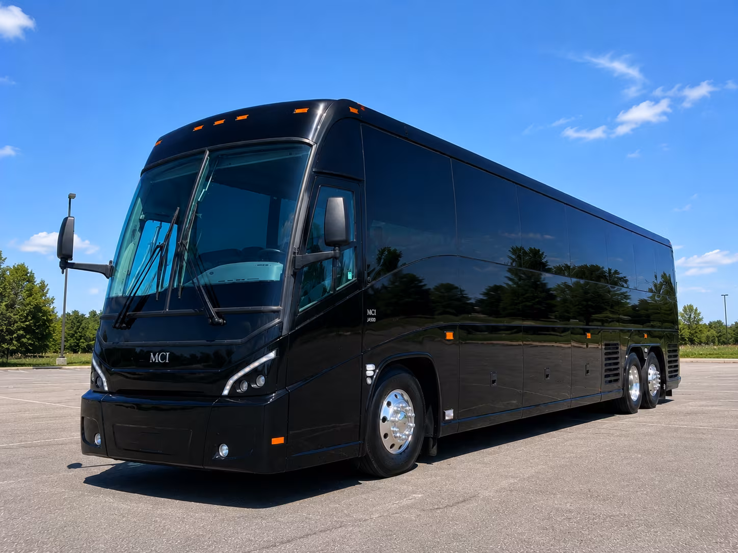 Norfolk School Event Transportation party bus exterior