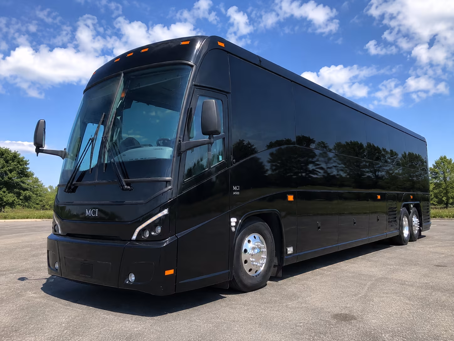 Norfolk School Event Transportation party bus exterior