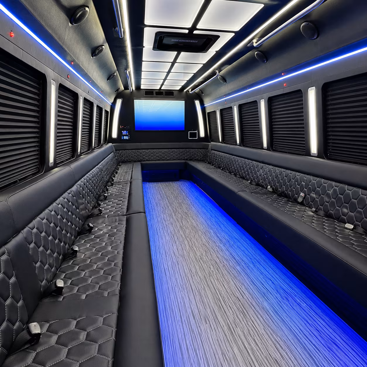 Norfolk Wedding Transportation onboard seating