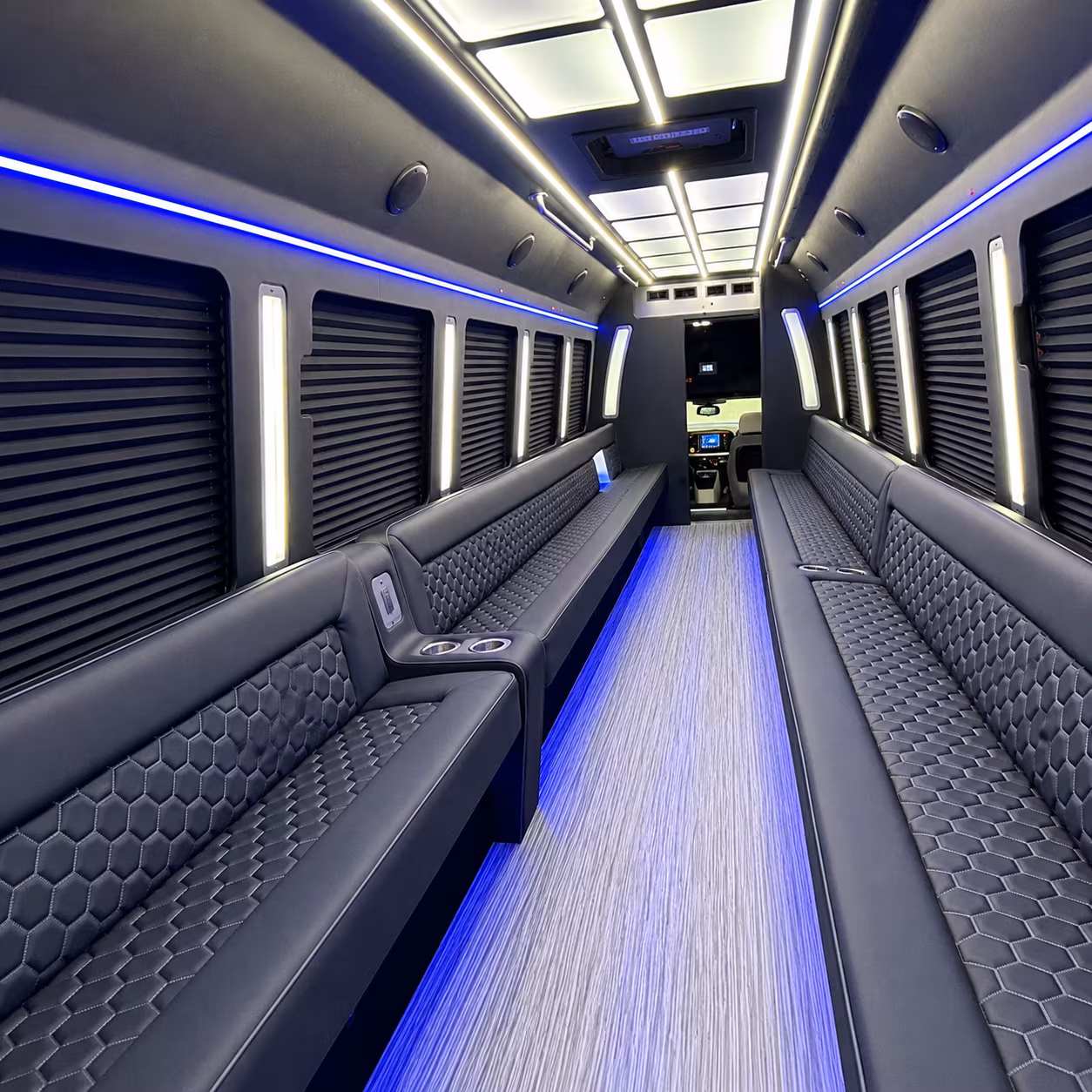Norfolk Winery Tour & Pub Crawl Transportation party bus interior