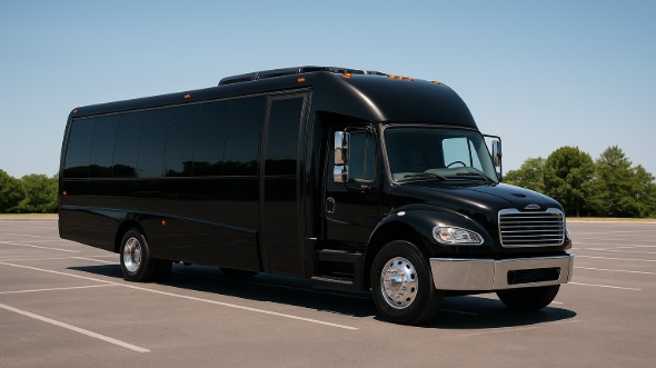 Exterior of Charter Bus Company Newport News's 20 Passenger Party Bus in Newport News
