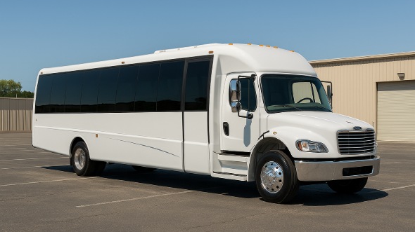Exterior of Charter Bus Company Virginia Beach's 20 Passenger Party Bus in Virginia Beach