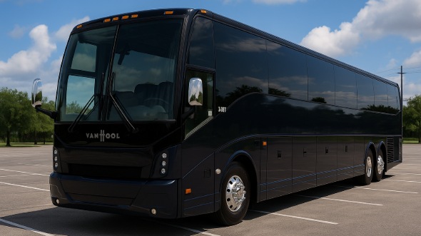 Exterior of Charter Bus Company Raleigh's 40 Passenger Party Bus in Raleigh