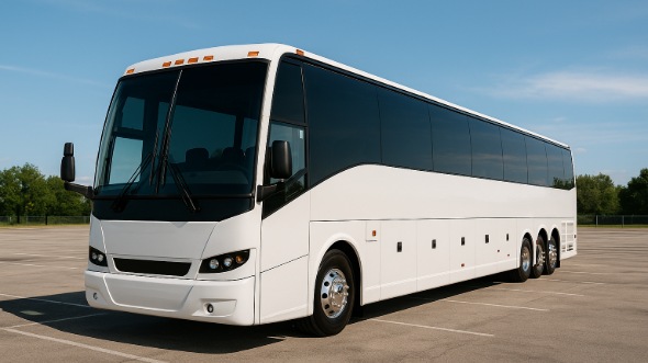 Exterior of Charter Bus Company Norfolk's 47 Passenger Charter Bus in Norfolk