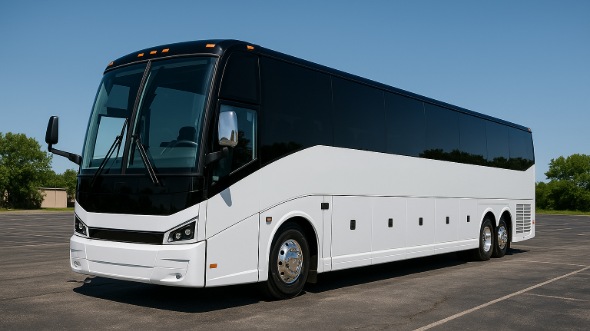 Exterior of Charter Bus Company Hampton's 50 Passenger Party Bus in Hampton