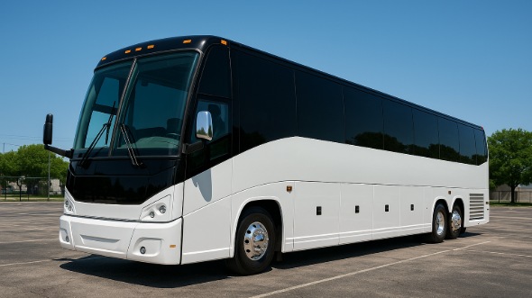 Exterior of Charter Bus Company Lynchburg's 50 Passenger Party Bus in Lynchburg