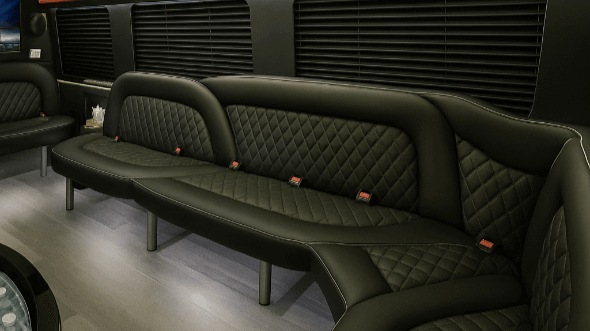 norfolk 14 passenger sprinter limousine inside