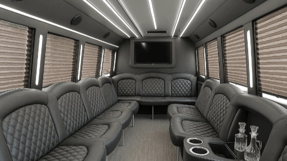 norfolk 40 passenger party bus interior